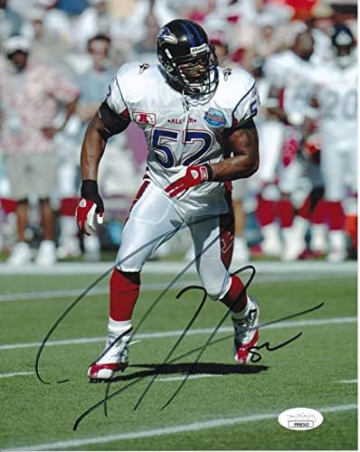 Ray Lewis Hof Baltimore Ravens potpisao/upisano 8x10 Photo JSA 163214 - Autografirane NFL fotografije