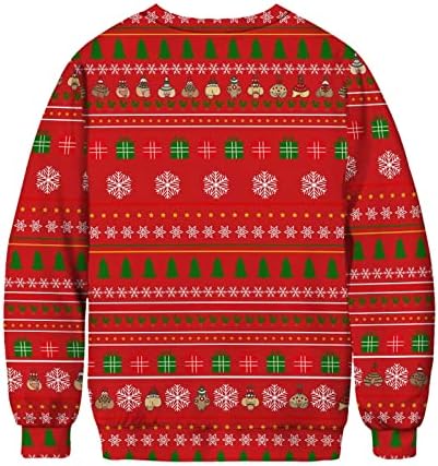 Muška jesen zima Božić smiješno ružno prljavi dildos tajna povremena okrugla vrata džemper bez kapuljača pijesak hoodie muškarci