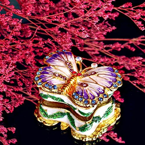 Kutija za nakit s leptirom u Feng mali nakit sa šarkama, kutije za nakit s draguljima, figurica, kolekcionarski poklon