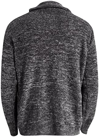 Jakne za muškarce Cardigan Europe i Amerike Čvrsta boja dugih rukava Slim Fit Pleteni džemper Jakne