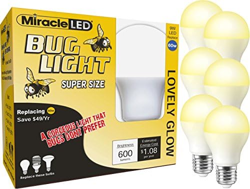 604006 kućanska LED svjetiljka za bube, žuta