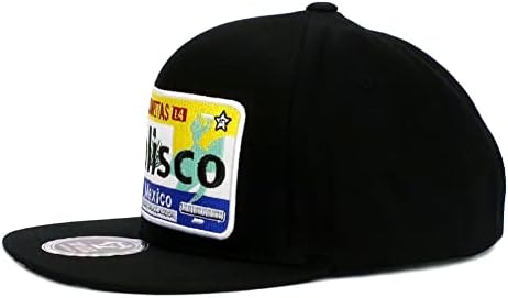 Meksički šešir Meksiko navodi auto -registarske tablice Stil Snapback Flat Bill Cotton Baseball Cap