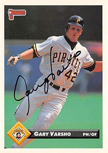Skladište autografa 626357 Gary Varsho Autographd Baseball Card - Pittsburgh Pirates 1993 Donruss - No.42