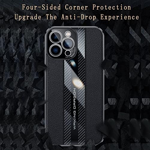 Telefonski poklopac kože + futrola za ugljična vlakna Dizajnirana kompatibilna s Huawei Honor Magic 3 sa zaštitom kamere, zaštitnim