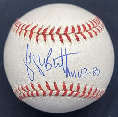 George Brett MVP 1980 Potpisan bejzbol JSA - Autografirani bejzbols