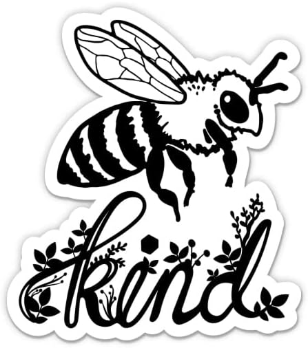 Naljepnica pčela - naljepnica za prijenosno računalo - vodootporni vinil za automobil, telefon, boca s vodom - slatka medena pčela