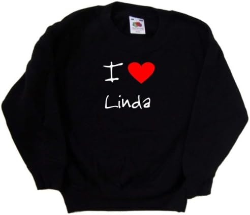 Volim srce Linda Black Kids Twichirt
