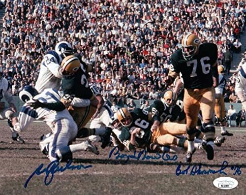 Boyd Dowler Bob Skoronski Ben Wilson Autographed 8x10 Photo Packers JSA AB54973 - Autografirane NFL fotografije