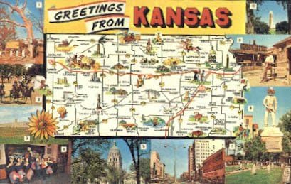 Pozdrav iz, Kansas, razglednica