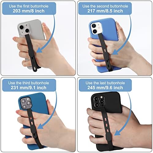 CISID stisak telefona s nosačem telefona za ručno i podesivu duljinu silikonski remen za stiskanje telefona
