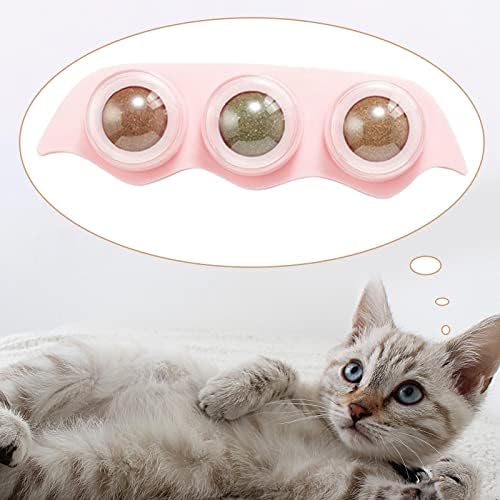 Colcolo roting lopte igračke interaktivne igračke za mljevenje samozadovoljnih mačića s poklopcem, ružičastim