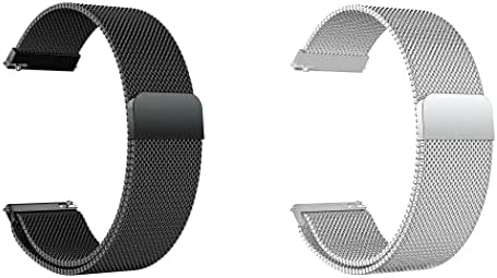Jedan ešalon brzi sastav satova kompatibilan s Huawei Watch GT 3 SE 46 mm čelična metalna mreža za zamjenu remena, pakiranje od 2