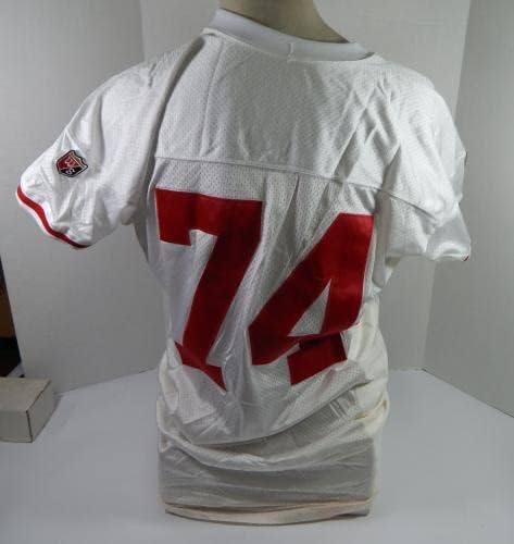 1995. San Francisco 49ers Steve Wallace 74 Igra izdana White Jersey 52 DP32940 - Nepotpisana NFL igra korištena dresova