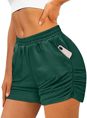 Aloodor kratke hlače za žene povremene ljetne atletske kratke hlače s džepovima
