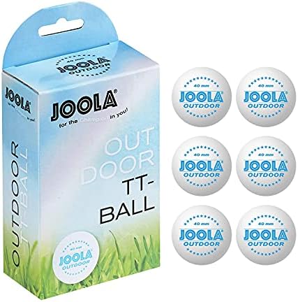 Joola Outdoor Table teniski kuglice - 6 pakiranja od 40 mm veličine regulacije ping pong lopte za trening i rekreacijsku igru ​​- zabava