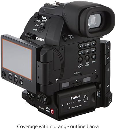 Zaštitnik zaslona s kutijama kompatibilan s Canon EOS C100 Mark II - ClearTouch Staklo, 9h kajana staklena zaštita za ekranu za kanon