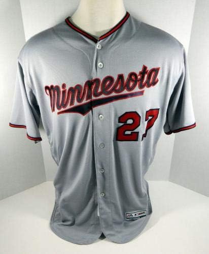 2018. Minnesota Twins John Curtiss 27 Igra Korištena siva Jersey - igra korištena MLB dresova