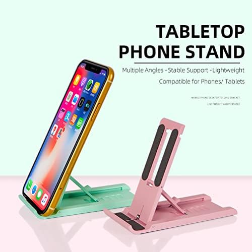 Pansyling 2 pakiranje sklopivi mini stalak za mobitel, podesivi držač mobilnog telefona za stol kompatibilan s iPhone/Kindles/Smartcens