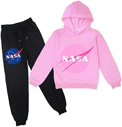 Umocan Dječak djevojčice NASA dukserica dugih rukava i jogging hlače grafička kapuljača pamučna outfit tracksuit