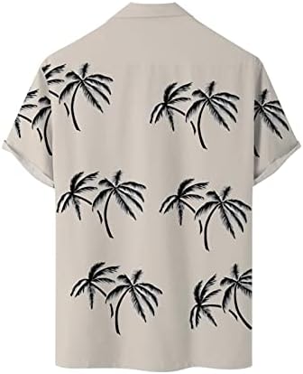 Muške vintage majice za kuglanje Havajske majice kratkih rukava Ljetna gumba dolje majica casual 3d tiskana plaža za muškarce