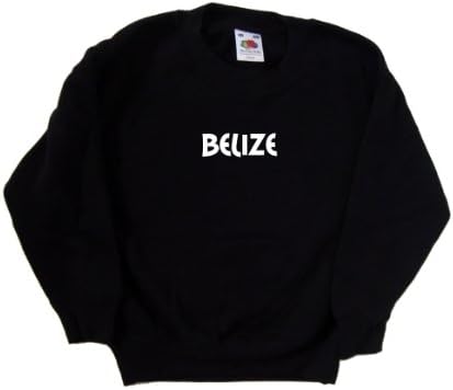TeetReedesigns Belize Text Crna dječja majica