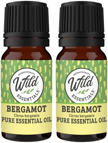 Divlje esencijalne reprezentacije Bergamot čisto esencijalno ulje 2 pakiranje - 10 ml, terapijski razred, napravljen i flaširan