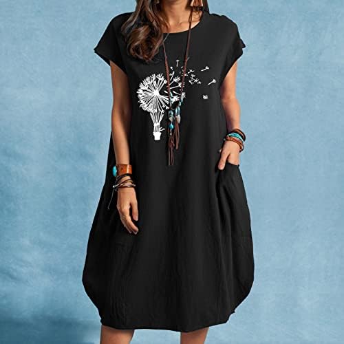 Posada za dame Summer Fall Print kratki rukavi Preveliki doručak Teen Girl meka udobna odjeća Trendy ML