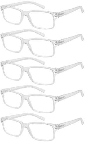 Eyekepper Uštedite 10% na paketi 5 pakiranja vintage naočala za čitanje za muškarce i 3 Pack Half-RIM čitatelji +1.25