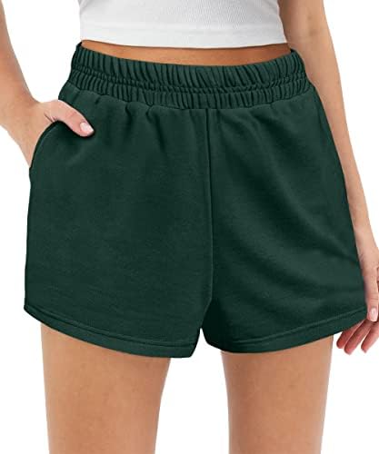 Autometrice ženske znojne kratke hlače atletske kratke hlače s visokim strukom casual salon kratkih hlača koje trče treninge kratke