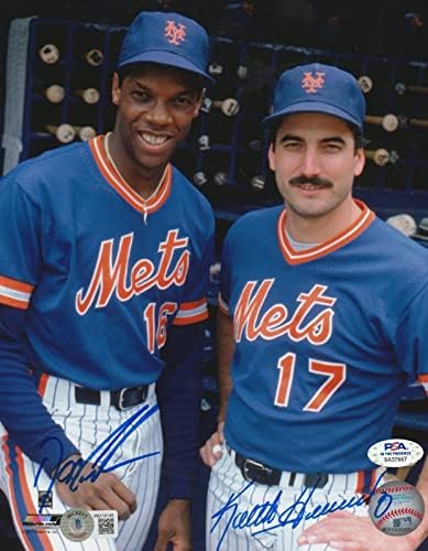 Keith Hernandez/Dwight Gooden New York Mets PSA Autentificirano potpisano 8x10 - Autografirane MLB fotografije