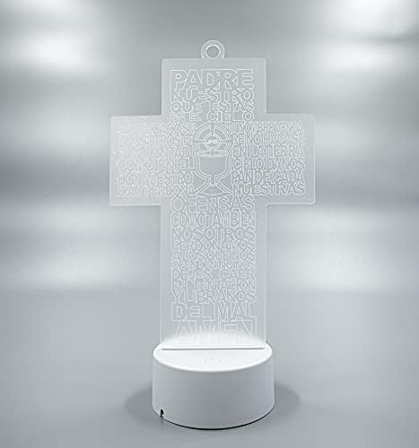 RBN LED osvjetljava religiozno središnje središte Cross Baby Shower Communion Wedding Party Dekoracija JHS - 6 PCS