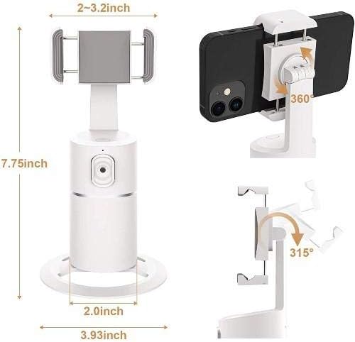 Boxwave postolje i nosač za Ulefone oklop 11 5G - PivotTrack360 Selfie postolje, praćenje lica za praćenje lica, nosač za ulefone oklop