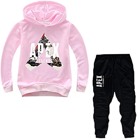 Leeorz Boy's Tracksuit Apex Legends pulover hoodie i jogging hlače postavljaju 2 komada odjeće za znoj 2-14 godina
