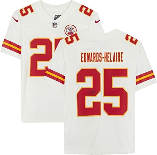 Clyde Edwards -Helaire Kansas City Chiefs Autographid White Nike Limited Jersey - Autografirani NFL dresovi