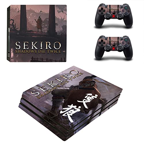Igra Sekirong Die i dva puta Shinobi Shadow PS4 ili PS5 naljepnica kože za PlayStation 4 ili 5 konzola i 2 kontrolera naljepnica vinil