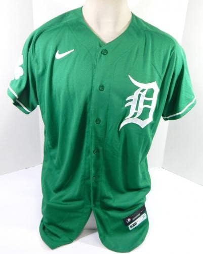 2021 Detroit Tigers Ian Krol 63 Igra izdana Green Jersey St Patricks 46 DP37241 - Igra se koristio MLB dresovi