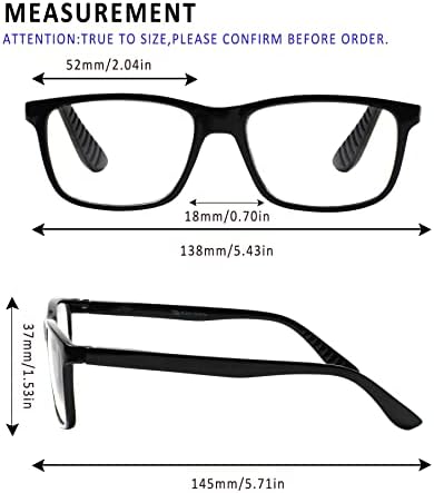 5 pakiranja naočala za čitanje za muškarce i žene s opružnim šarkama modne naočale