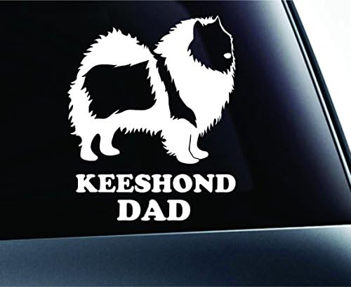 KEESHOND tata simbol naljepnica tiskati pas štenad za kućne ljubimce obiteljska pasmina ljubavni prozor naljepnice automobila