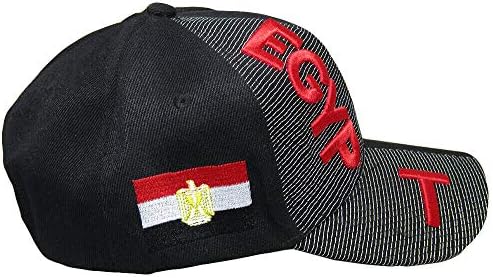 Miami veleprodaja Egipat Country Crno crveno pismo greben 3-D zakrpa na bočnoj vezenoj kapici za šešir