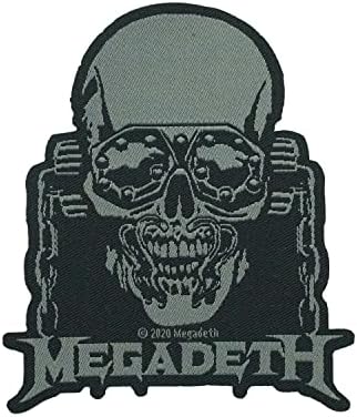 Megadeth Vic Rattlehead Die Cut Patch Album Art Band Wed Sew on Applique Black