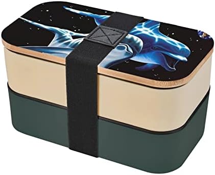 Dolphin Earth ručak Bento kutija s nadograđenim podesivim remenom, spremnik hrane za višekratnu uporabu za višekratnu uporabu, BPA
