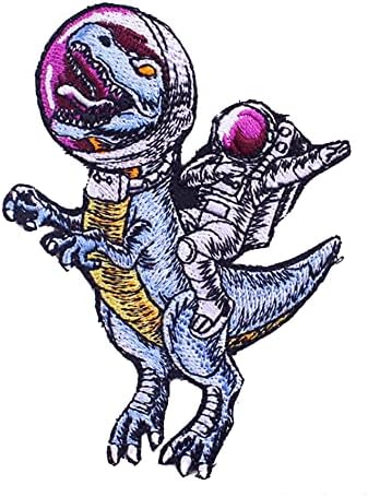 1PCS astronaut jahanje logotipa dinosaura na šivanju na vrhunskom vezenom zakrpama za jakne ruksake traperice i značka odjeće Applique