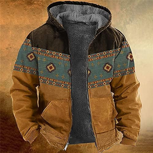 Muška vodootporna jakna casual tiskar s patentnim zatvaračem dugih rukava debela pamučna odijelo zimska jakna