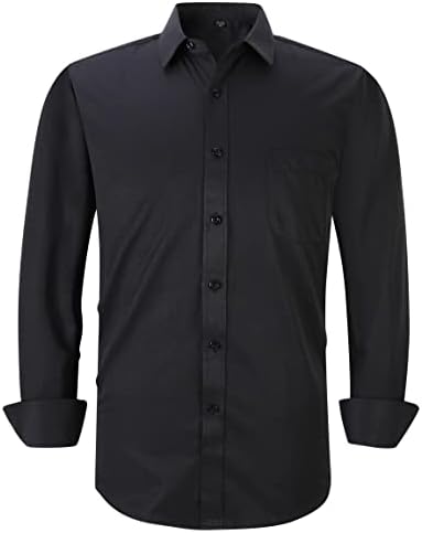Muške košulje dugih rukava - ležerna košulja običnog kroja s gumbima s džepovima