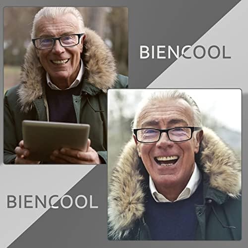 Biencool 6 Pack za čitanje naočala Tradicionalni okviri za čitatelje muškaraca i žena s šarkama s oprugama