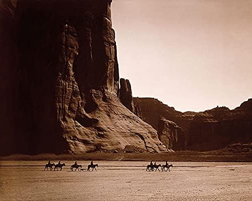 Canyon de Chelly Navajo Indijanci E.S. Curtis 8x10 Silver Halonide Photo Print